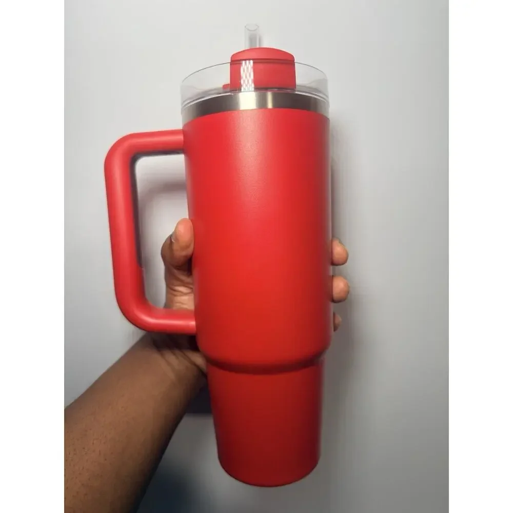 Stanley X Starbucks China Limited Edition RED LAVA 30oz Quencher Tumbler NWT - Picture 4 of 6